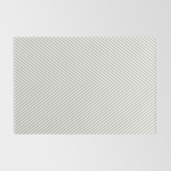 Angular Stripes - White and Grey Rug Gallery Image 2