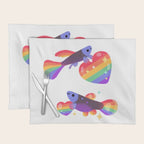 Rainbow guppy 7 Placemat Gallery Image 1