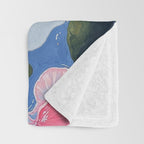 Oceanic Life - Plants and Flowers Throw Blanket Gallery Image 3