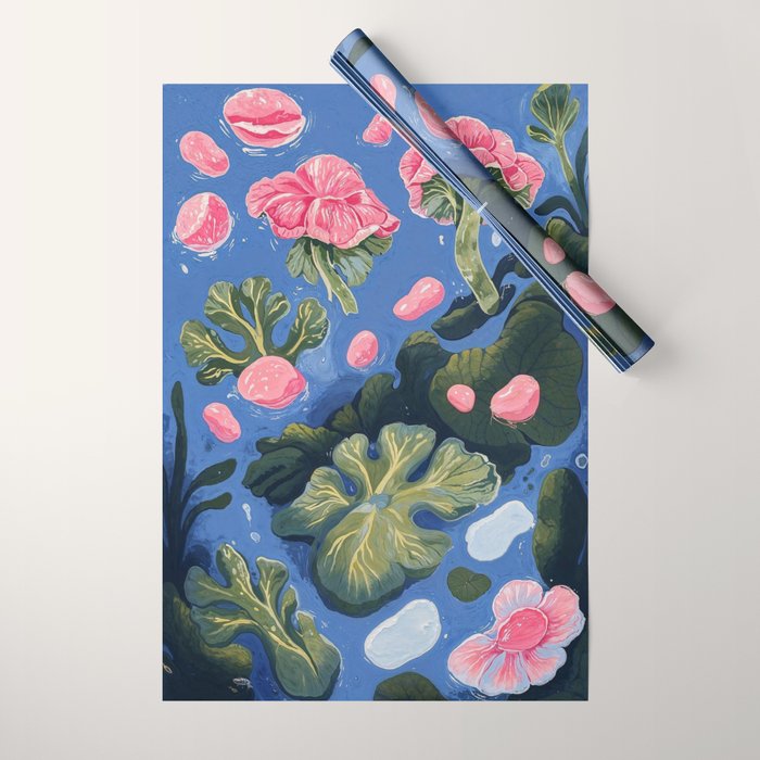 Oceanic Life - Plants and Flowers Wrapping Paper Gallery Image 1