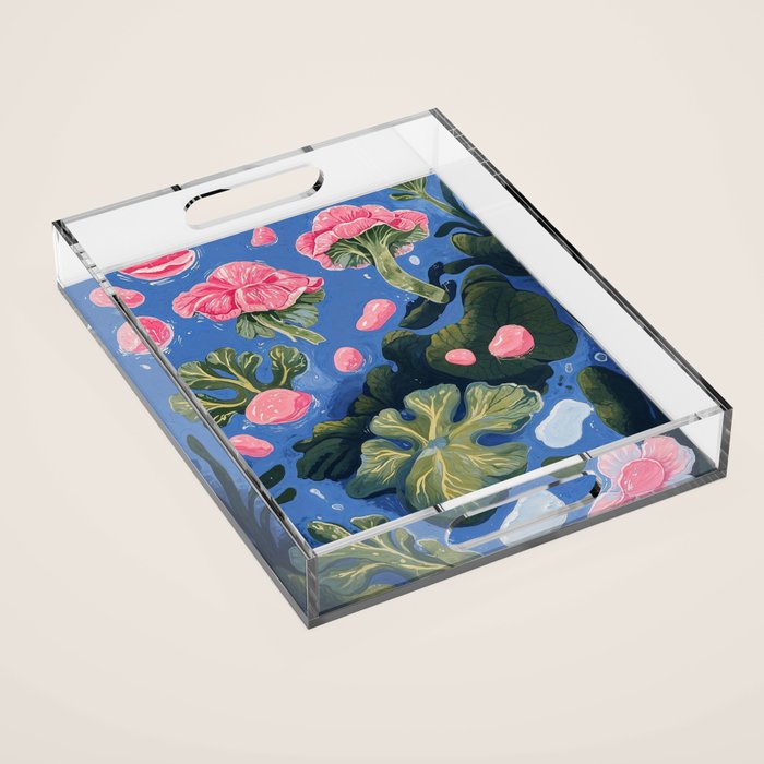 Oceanic Life - Plants and Flowers Acrylic Tray Gallery Image 1