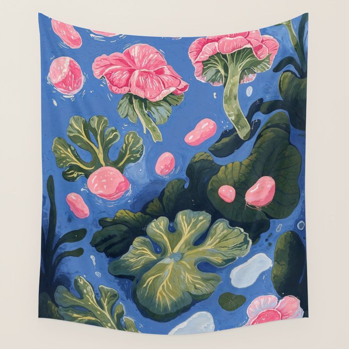 Oceanic Life - Plants and Flowers Wall Tapestry Gallery Image 1