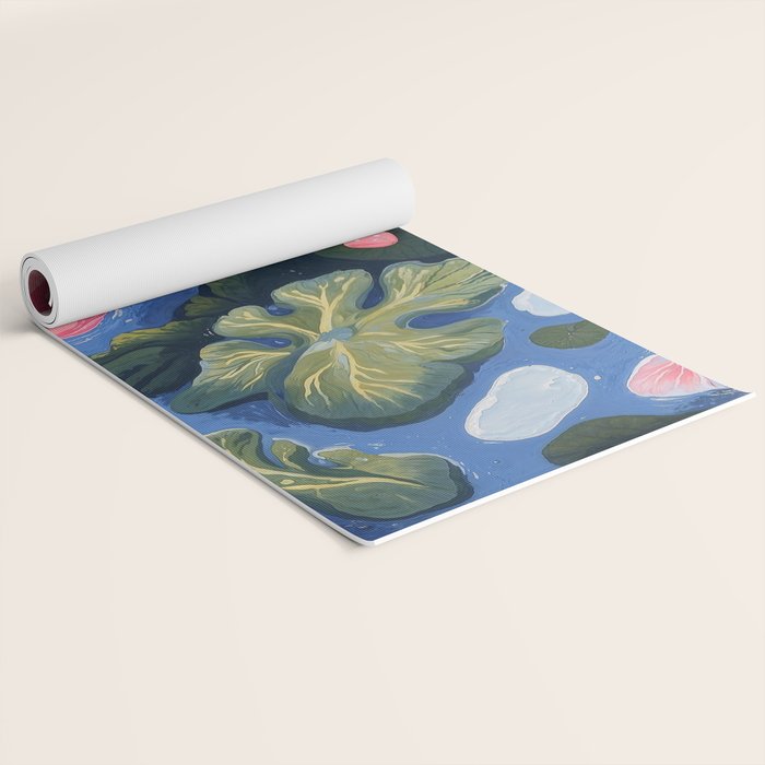 Oceanic Life - Plants and Flowers Yoga Mat Gallery Image 2