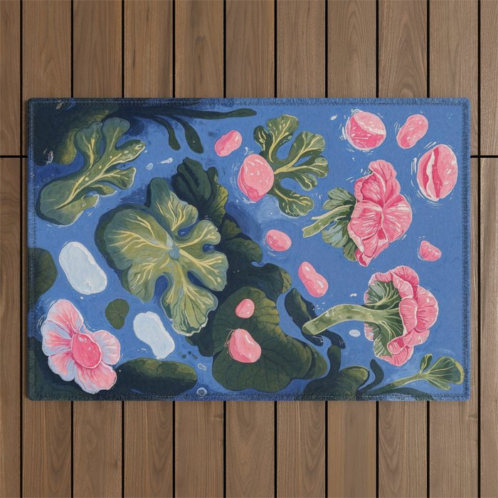 Oceanic Life - Plants and Flowers Outdoor Rug Gallery Image 1