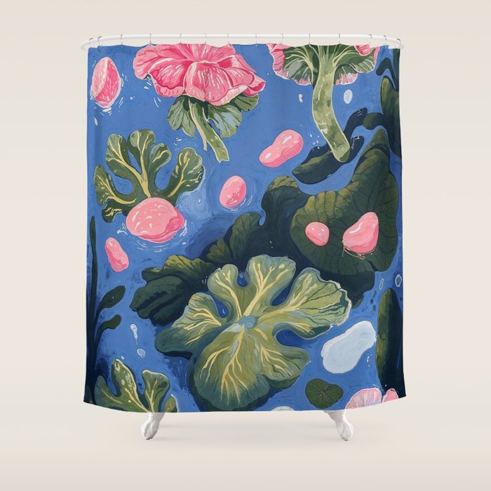 Oceanic Life - Plants and Flowers Shower Curtain Gallery Image 1
