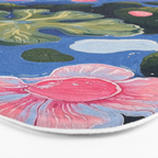 Oceanic Life - Plants and Flowers Bath Mat Gallery Image 3