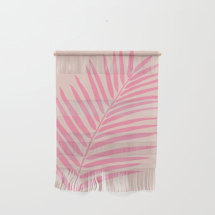 Pink And Blush Palm Leaf Wall Hanging Gallery Image 1