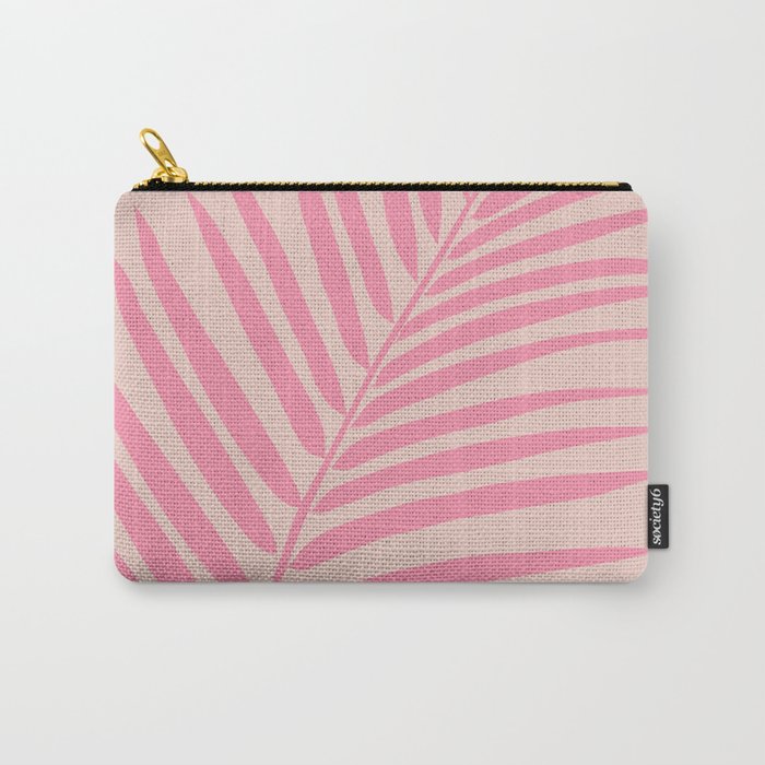 Pink And Blush Palm Leaf Carry All Pouch Gallery Image 1