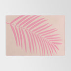 Pink And Blush Palm Leaf Rug Gallery Image 2