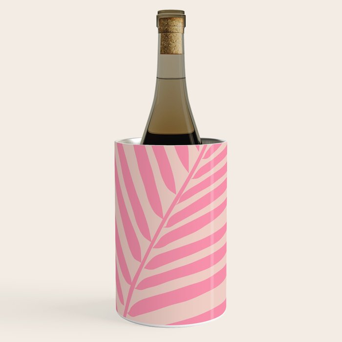 Pink And Blush Palm Leaf Wine Chiller Gallery Image 1
