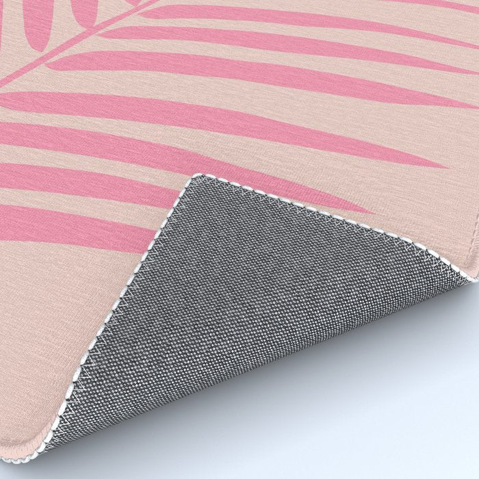 Pink And Blush Palm Leaf Rug Gallery Image 4