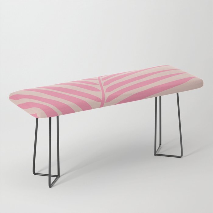 Pink And Blush Palm Leaf Bench Gallery Image 1