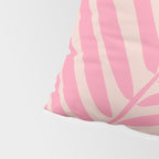 Pink And Blush Palm Leaf Pillow Sham Gallery Image 4