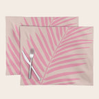 Pink And Blush Palm Leaf Placemat Gallery Image 1