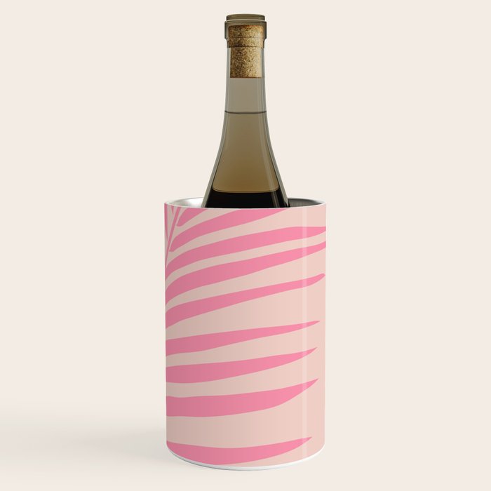 Pink And Blush Palm Leaf Wine Chiller Gallery Image 3