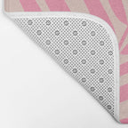 Pink And Blush Palm Leaf Bath Mat Gallery Image 2