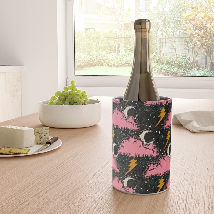 Stormy Night - black & pink Wine Chiller Gallery Image 4
