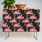 Stormy Night - black & pink Credenza Gallery Image 1