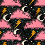 Stormy Night - black & pink Coffee Mug Gallery Image 2