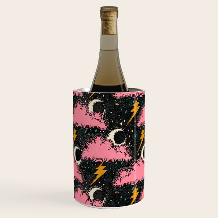 Stormy Night - black & pink Wine Chiller Gallery Image 1