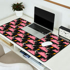 Stormy Night - black & pink Desk Mat Gallery Image 2