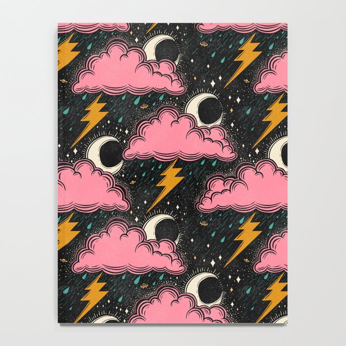 Stormy Night - black & pink Notebook Gallery Image 4