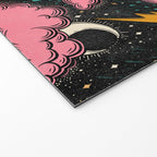Stormy Night - black & pink Welcome Mat Gallery Image 2
