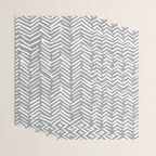 Abstract Herringbone Pattern, Rustic, Gray and White Wrapping Paper Gallery Image 3
