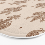 Fleur De Lis In Neutral Bath Mat Gallery Image 3
