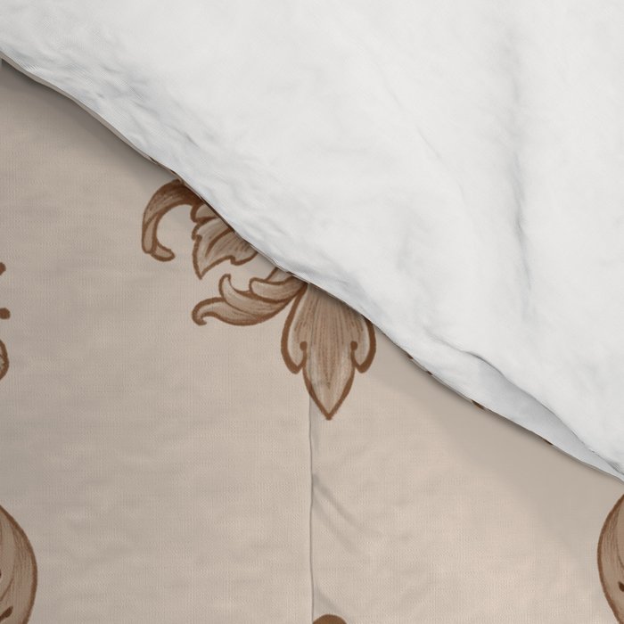 Fleur De Lis In Neutral Comforter Gallery Image 4