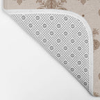 Fleur De Lis In Neutral Bath Mat Gallery Image 2
