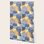 Floral Blooms, Yellow and Blue Flowers Wallpaper Gallery Image 2