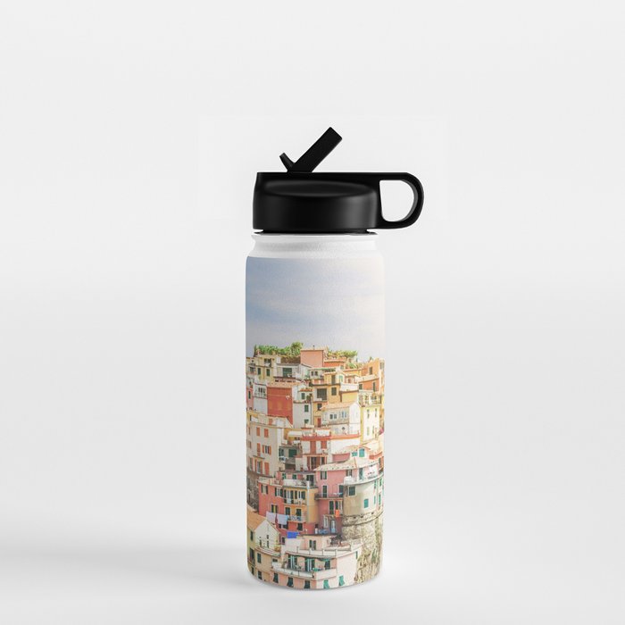 Bella Italia - Manarola, Cinque Terre Italy - Photo Society6 Art Print - Holiday Travel Photography Water Bottle Gallery Image 1