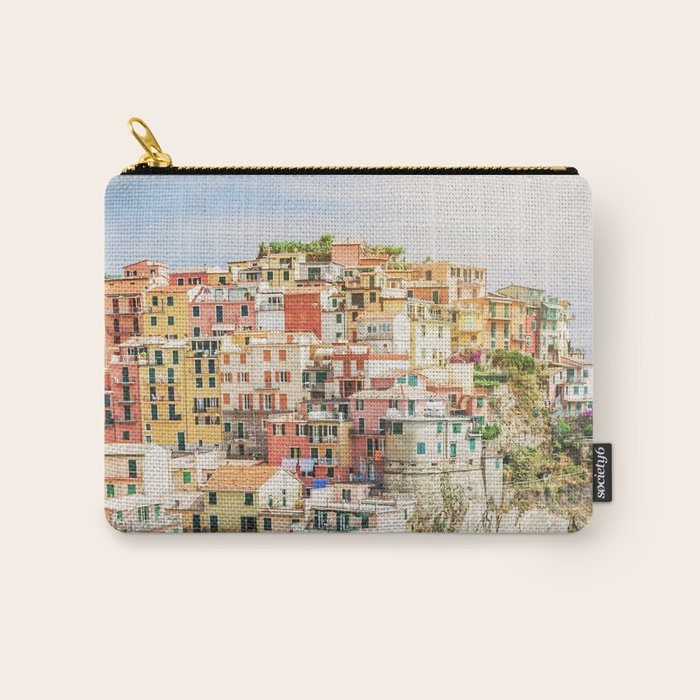Bella Italia - Manarola, Cinque Terre Italy - Photo Society6 Art Print - Holiday Travel Photography Carry All Pouch Gallery Image 1