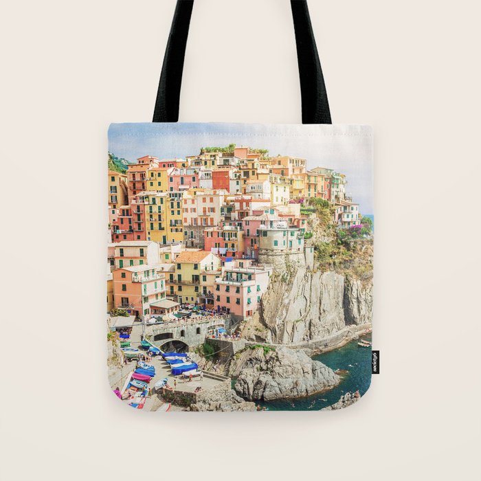 Bella Italia - Manarola, Cinque Terre Italy - Photo Society6 Art Print - Holiday Travel Photography Tote Bag Gallery Image 1