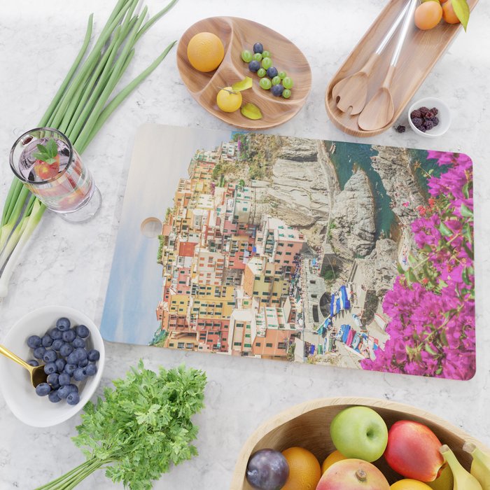 Bella Italia - Manarola, Cinque Terre Italy - Photo Society6 Art Print - Holiday Travel Photography Cutting Board Gallery Image 2