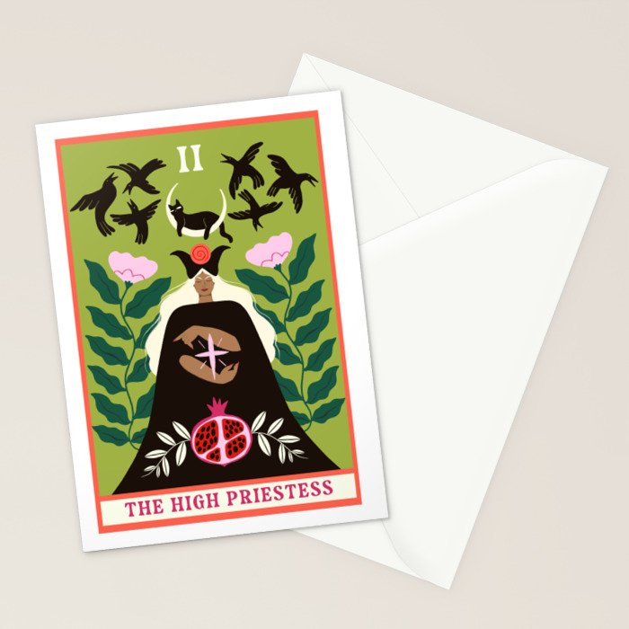The High Priestess Tarot Card Stationery Card Gallery Image 2