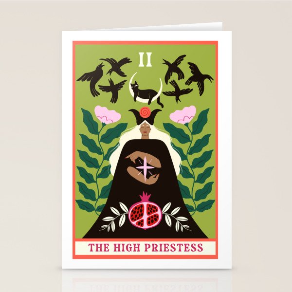 The High Priestess Tarot Card Stationery Card Gallery Image 2