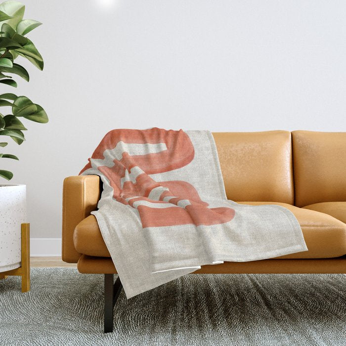 Orange Ghost Road  Throw Blanket Gallery Image 1