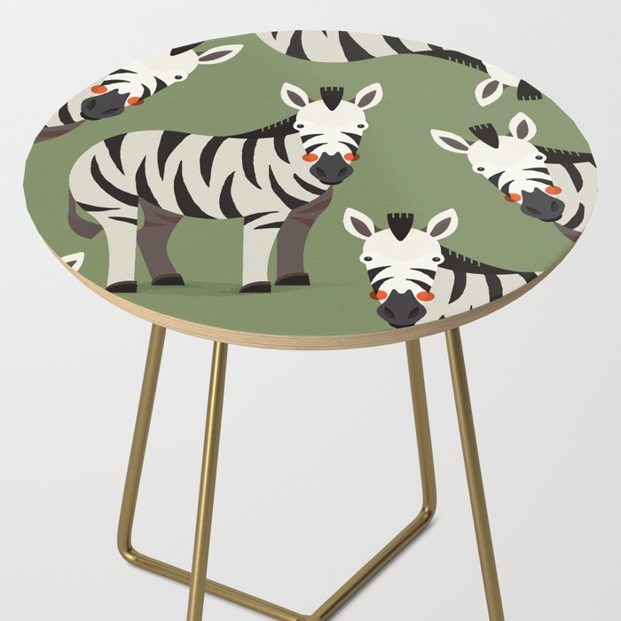 Zebra, Animal Portrait Side Table Gallery Image 2
