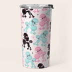 Poodlerama Retro Poodles Travel Mug Gallery Image 2
