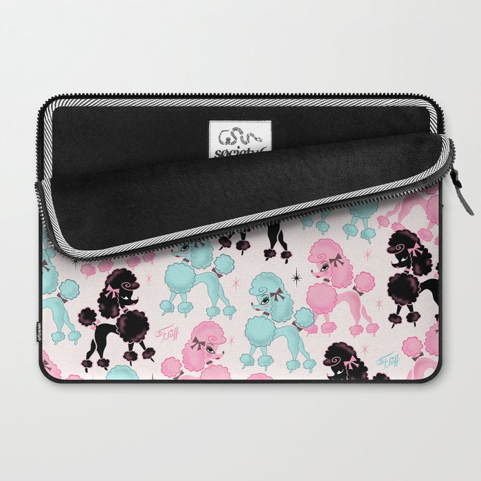 Poodlerama Retro Poodles Laptop Sleeve Gallery Image 2