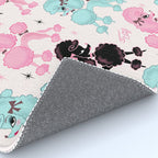Poodlerama Retro Poodles Rug Gallery Image 4