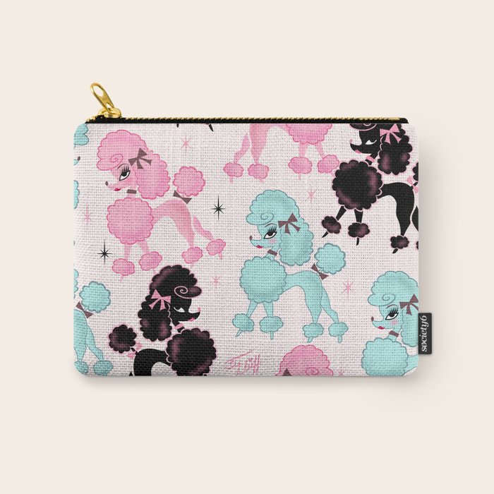 Poodlerama Retro Poodles Carry All Pouch Gallery Image 1