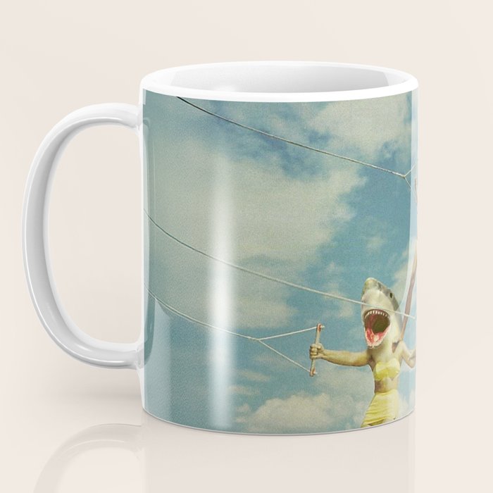 On Evil Beach - Shark Attack Coffee Mug Gallery Image 3