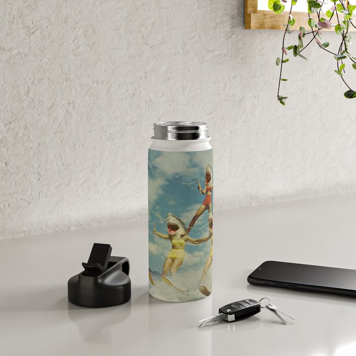 On Evil Beach - Shark Attack Water Bottle Gallery Image 5