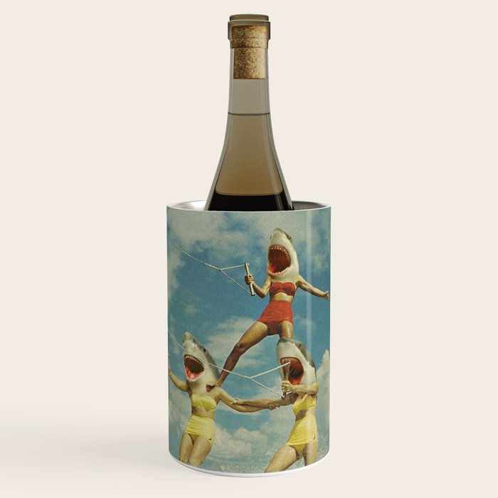 On Evil Beach - Shark Attack Wine Chiller Gallery Image 1