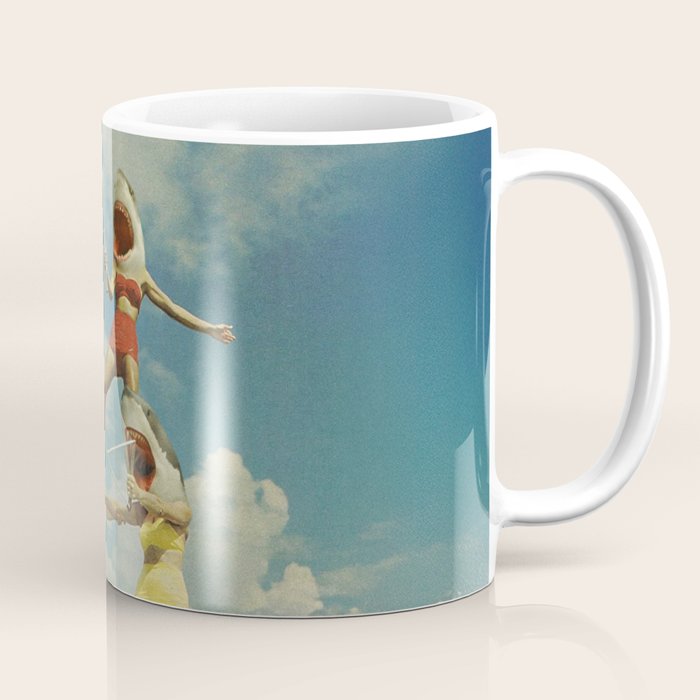 On Evil Beach - Shark Attack Coffee Mug Gallery Image 1