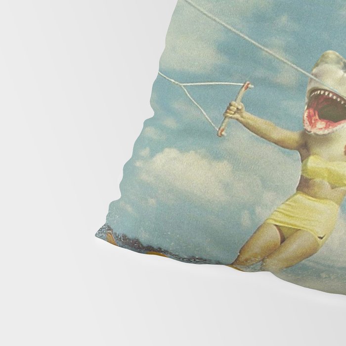 On Evil Beach - Shark Attack Pillow Sham Gallery Image 4