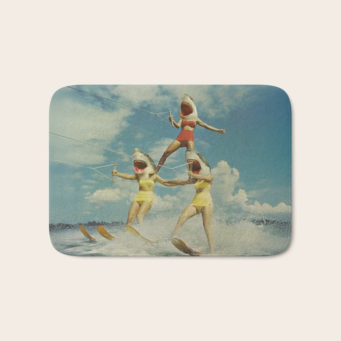 On Evil Beach - Shark Attack Bath Mat Gallery Image 1